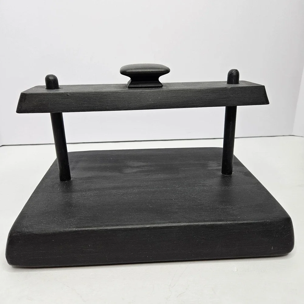 Napkin Holder Black Solid‎ Wood